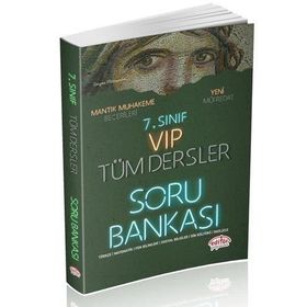 7.Sınıf VIP Tüm Dersler Soru Bankası Kırmızı Editör Yayınları