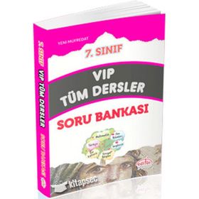 7.Sınıf VIP Tüm Dersler Soru Bankası Kırmızı Editör Yayınları