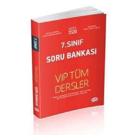 7.Sınıf VIP Tüm Dersler Soru Bankası Kırmızı Editör Yayınları