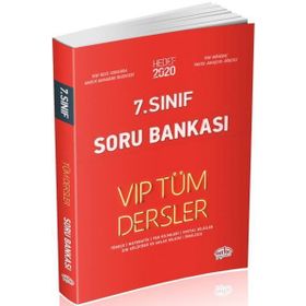 7.Sınıf VIP Tüm Dersler Soru Bankası Kırmızı Editör Yayınları