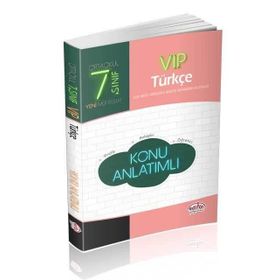 7. Sınıf VIP Türkçe Konu Anlatımlı Editör Yayınları