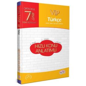 7. Sınıf VIP Türkçe Konu Anlatımlı Editör Yayınları