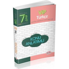 7. Sınıf VIP Türkçe Konu Anlatımlı Editör Yayınları