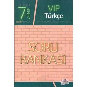 7. Sınıf Vip Türkçe Soru Bankası Editör Yayınevi