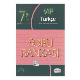 7. Sınıf Vip Türkçe Soru Bankası Editör Yayınevi