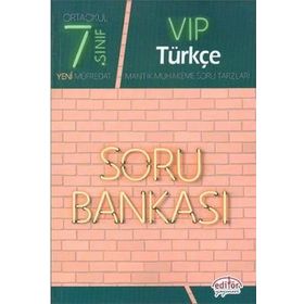 7. Sınıf VIP Türkçe Soru Bankası Editör Yayınları