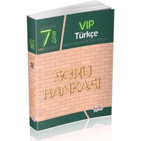 7. Sınıf Vip Türkçe Soru Bankası Test Kitabı Editör Yayınevi