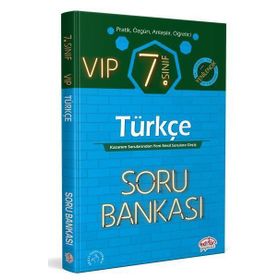 7. Sınıf Vip Türkçe Soru Bankası Test Kitabı Editör Yayınevi