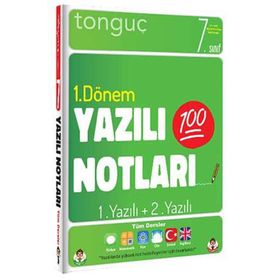 7. Sınıf Yazılı Notları 1.Dönem 1 ve 2.Yazılı-Tonguç Akademi Yayınları