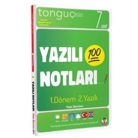 7. Sınıf Yazılı Notları 1.Dönem 1 ve 2.Yazılı-Tonguç Akademi Yayınları