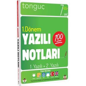 7. Sınıf Yazılı Notları 1.Dönem 1 ve 2.Yazılı-Tonguç Akademi Yayınları
