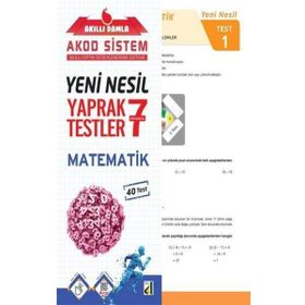 7. Sınıf Yeni Nesil Akıllı Damla Matematik Yaprak Testler-Damla Yayınları