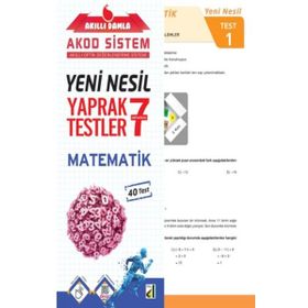7. Sınıf Yeni Nesil Akıllı Damla Matematik Yaprak Testler-Damla Yayınları