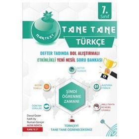7. Sınıf Yeşil Tane Tane Türkçe Soru Bankası Nartest Yayınevi