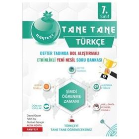 7. Sınıf Yeşil Tane Tane Türkçe Soru Bankası Nartest Yayınevi
