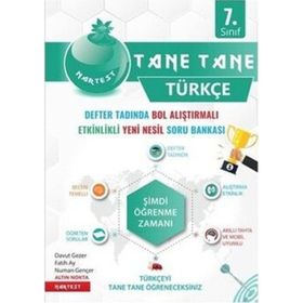 7. Sınıf Yeşil Tane Tane Türkçe Soru Bankası Nartest Yayınevi
