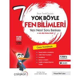 7.Sınıf Yok Böyle Fen Bilimleri Yeni Nesil Soru Bankası Çalışkan