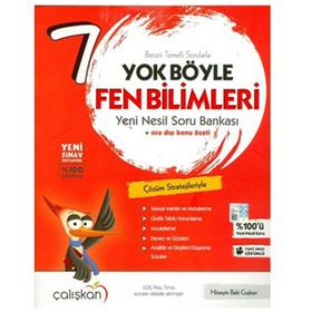 7.Sınıf Yok Böyle Fen Bilimleri Yeni Nesil Soru Bankası Çalışkan