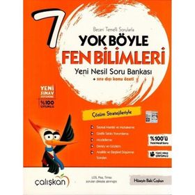 7.Sınıf Yok Böyle Fen Bilimleri Yeni Nesil Soru Bankası Çalışkan
