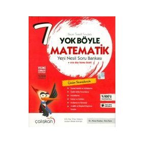 7.Sınıf Yok Böyle Matematik Yeni Nesil Soru Bankası Çalışkan Yayınları