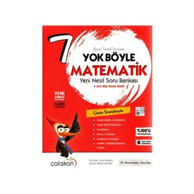 7.Sınıf Yok Böyle Matematik Yeni Nesil Soru Bankası Çalışkan Yayınları