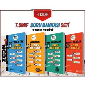 7. Sınıf Zoom Serisi Soru Bankası Seti 4 Kitap Günay Yayınları