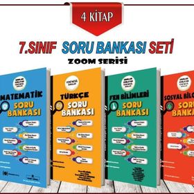 7. Sınıf Zoom Serisi Soru Bankası Seti 4 Kitap Günay Yayınları