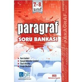 7. ve 8. Sınıf Paragraf Soru Bankası Komisyon Bulut Eğitim Ve Kültür Yayınları