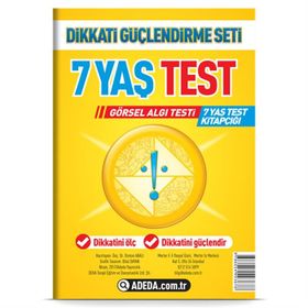 7 Yaş Dikkati Güçlendirme Seti+Dikkat Testi-Adeda Yayıncılık