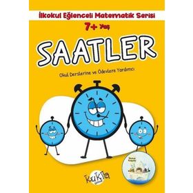 7+ Yaş İlkokul Eğlenceli Matematik Serisi Saatler Kukla Yayınları