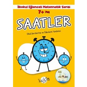 7+ Yaş İlkokul Eğlenceli Matematik Serisi Saatler Kukla Yayınları