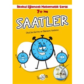 7+ Yaş İlkokul Eğlenceli Matematik Serisi Saatler Kukla Yayınları