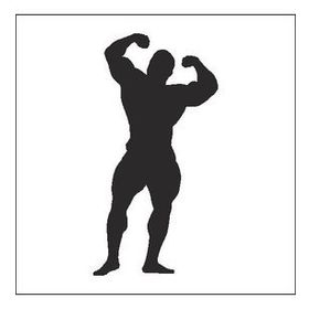70 cm Body Gym Folyo Sticker