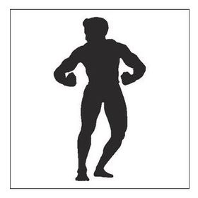 70 cm Body Gym Folyo Sticker