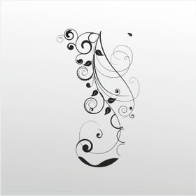 70 cm Çiçek Deseni Folyo Sticker