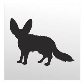 70 cm Çöl Tilki Folyo Sticker