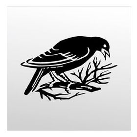 70 cm Daldaki Kuş Folyo Sticker