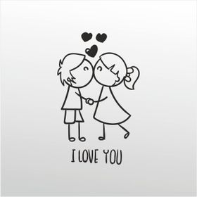 70 cm Erkek Ve Kadın Folyo Sticker