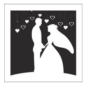 70 cm Gelin Damat Folyo Sticker
