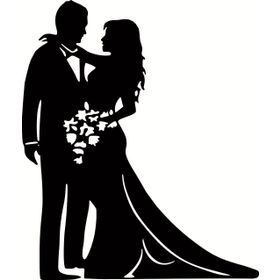 70 cm Gelin Damat Folyo Sticker