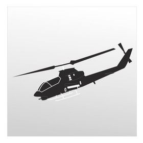 70 cm Helikopter Folyo Sticker