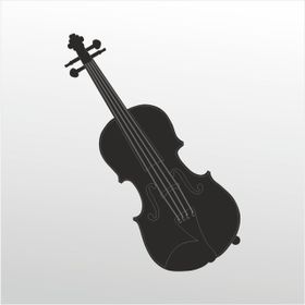 70 cm Keman Folyo Sticker