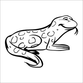 70 cm Kertenkele Folyo Sticker