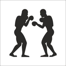70 cm Kick Boksçu Folyo Sticker