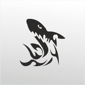 70 cm Köpek Balığı Desen Folyo Sticker