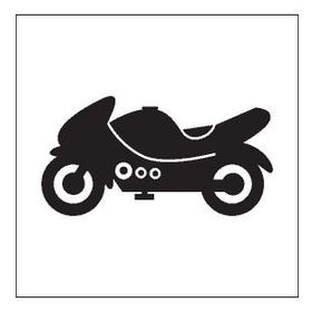 70 cm Motorsiklet Folyo Sticker