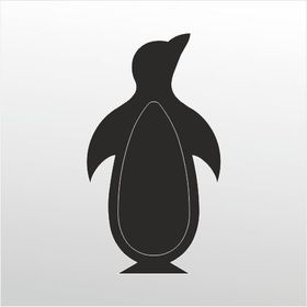 70 cm Penguen Folyo Sticker