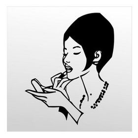 70 cm Ruj Folyo Sticker