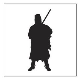 70 cm Savaşçı Folyo Sticker