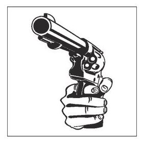70 cm Silahlar Folyo Sticker